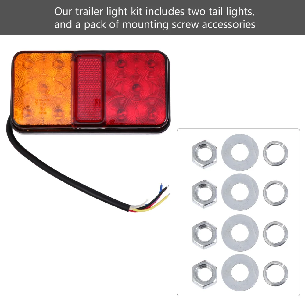 2 шт. задние фонари яркость водонепроницаемый Прочный Премиум сигнальные огни