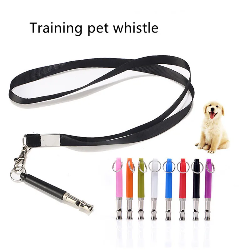 

Pet Discipline Training Whistle Ultrasonic Dog Whistle with Lanyard Stop Barking Keychain Pet Supplies