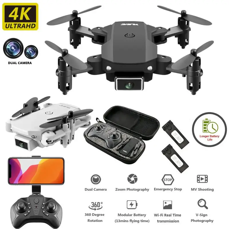 ZITY S66 FPV мини Дрон с камерой HD RC складной 4K Профессиональный Wi Fi Двойная камера