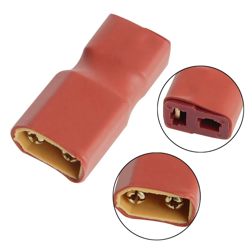 Переходник Deans с Т-образным разъемом Мама на папа адаптер для литий-полимерного