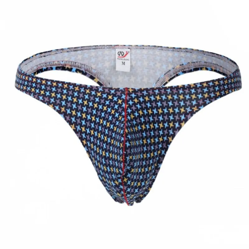 Купить трусики из чесаного хлопка с принтом супер эластичные стринги для мужчин