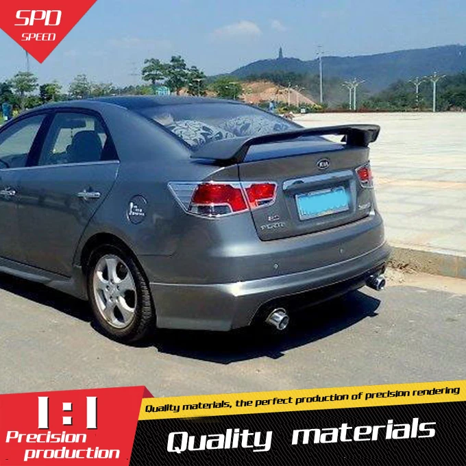 Спойлер для Kia Forte задний спойлер из АБС пластика YW 2010 2013|spoiler for kia|rear spoilercar rear wing |