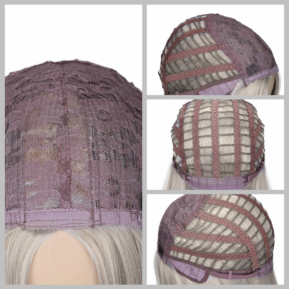FAVE Ombre Грязный серый коричневый/розовый/Блонд короткие прямые термостойкие синтетические волосы парик для черных/белых женщин Косплей или вечерние