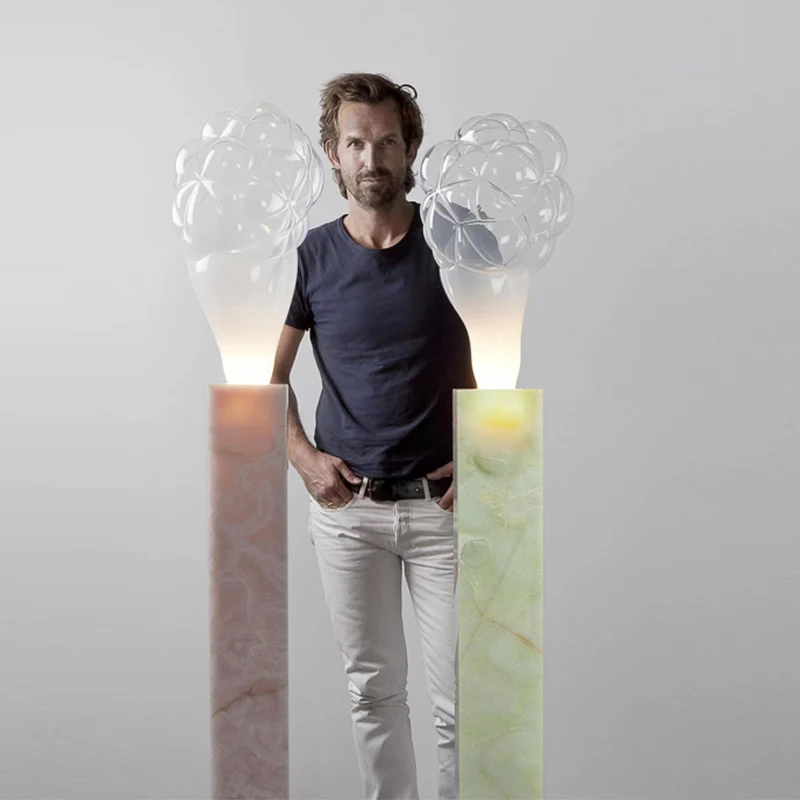 Современная Минималистичная Напольная Лампа в виде пузырьков лампа со