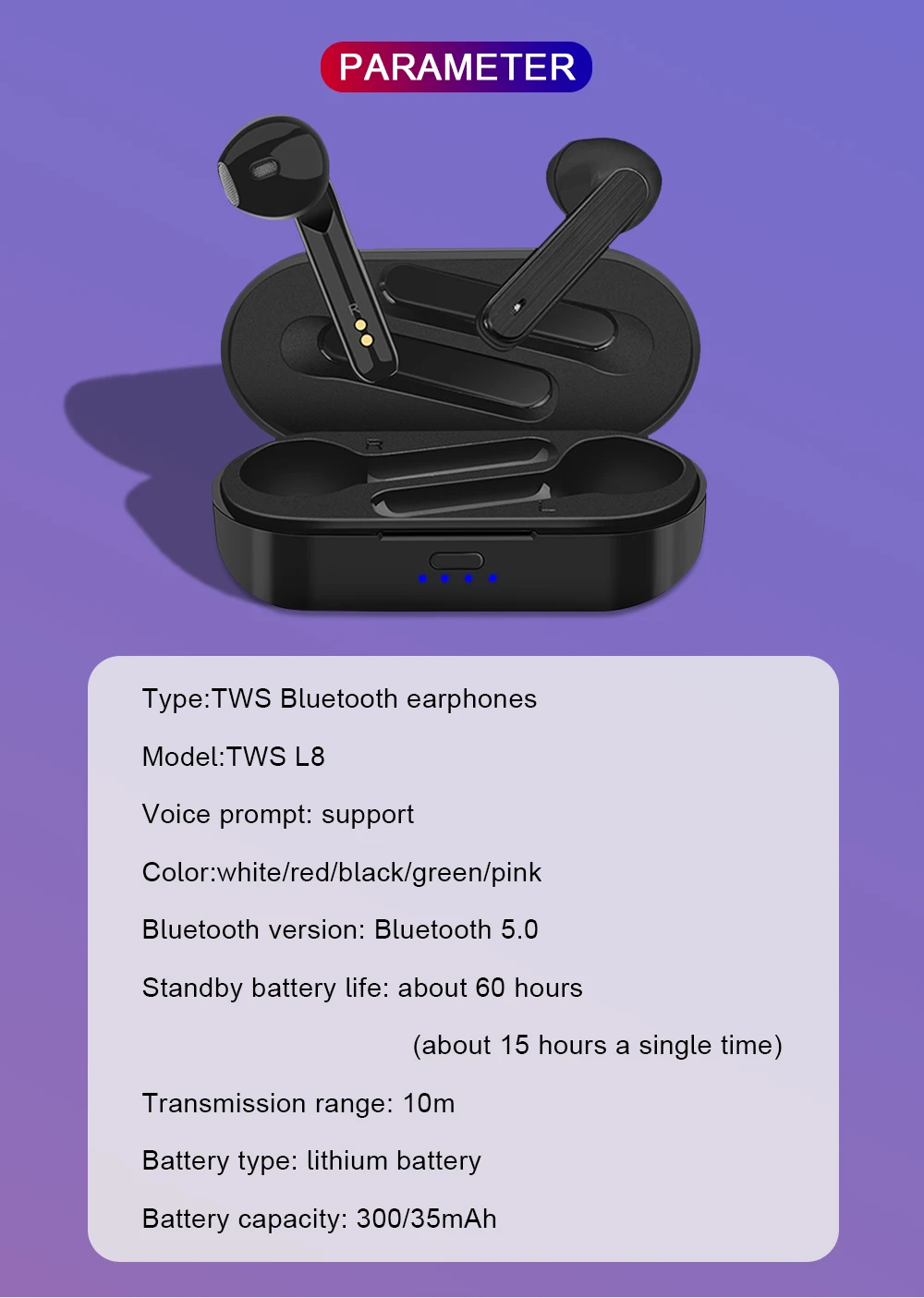 Беспроводные наушники Eaburds Freebuds с микрофоном super bass Bluetooth 5 0 зарядным чехлом для