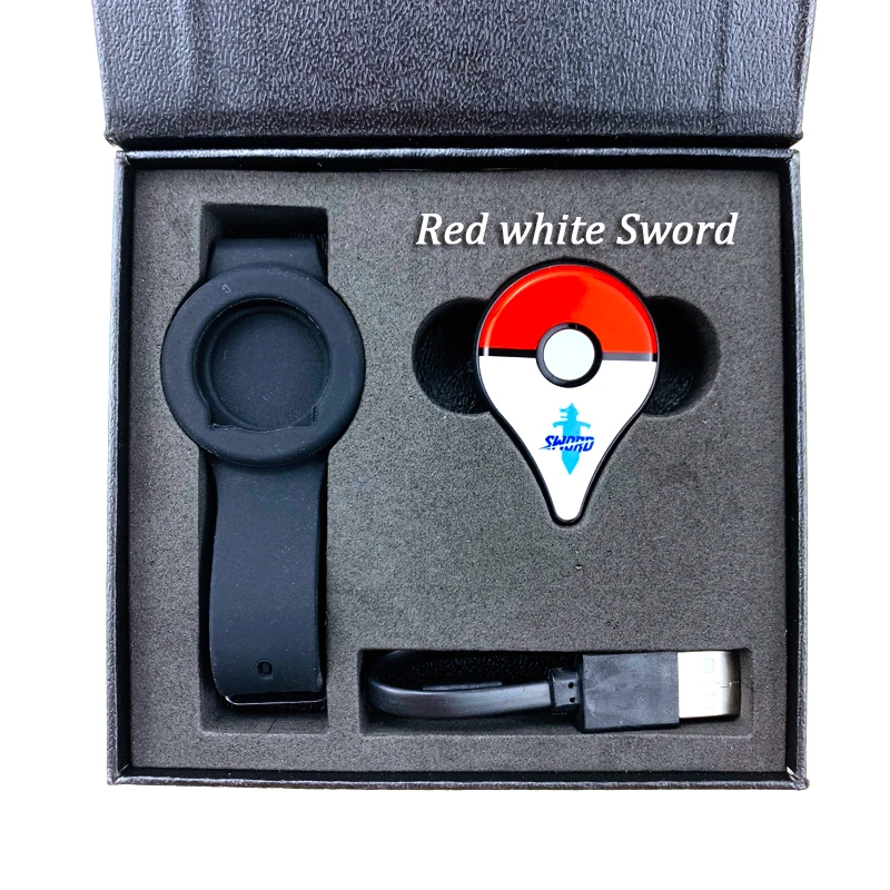 Red White Sword Перезаряжаемый Bluetooth браслет для Pokemon Go Plus с батареей внутри - Цвет: Red White Sword