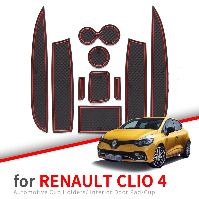 

Non-slip mat mat for Renault Clio 4 Clio4 car door groove non-slip mat interior mat s accessories rubber coaster