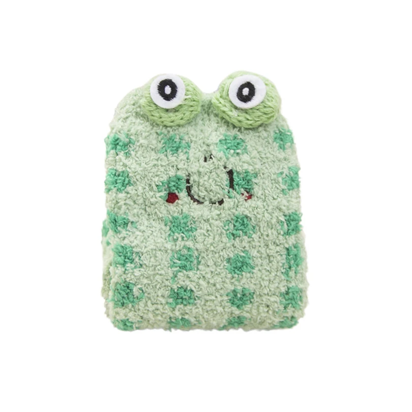 Зимние теплые пушистые носки для мальчиков и девочек нескользящие сна с