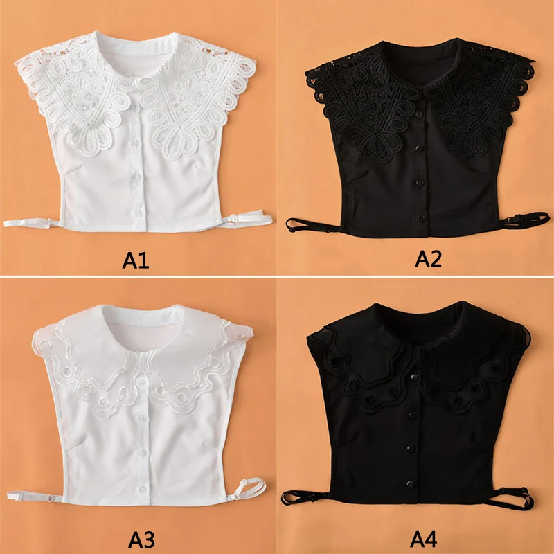 Женское Ожерелье-чокер со съемным лацканом накладной воротник рубашки |