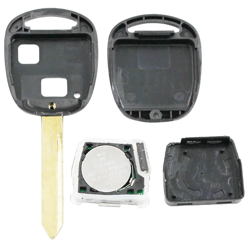 2 кнопочный дистанционный ключ Fob для Toyota RAV4 Corolla Yaris 433 МГц с чипом 4C/4D67 внутри TOY47