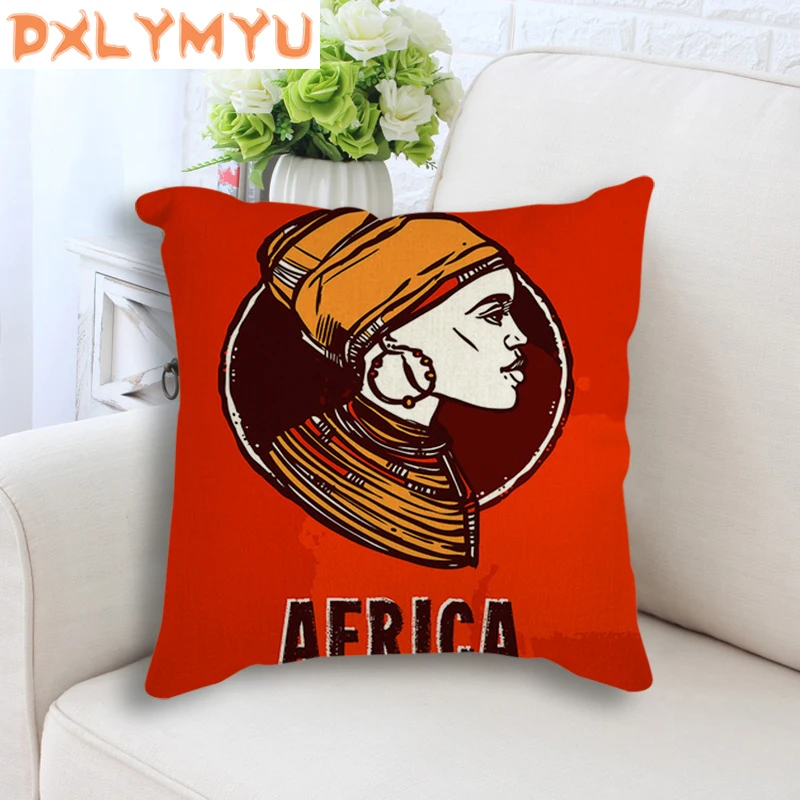 Мультяшная подушка на сиденье африканская женская маска фотографии слона