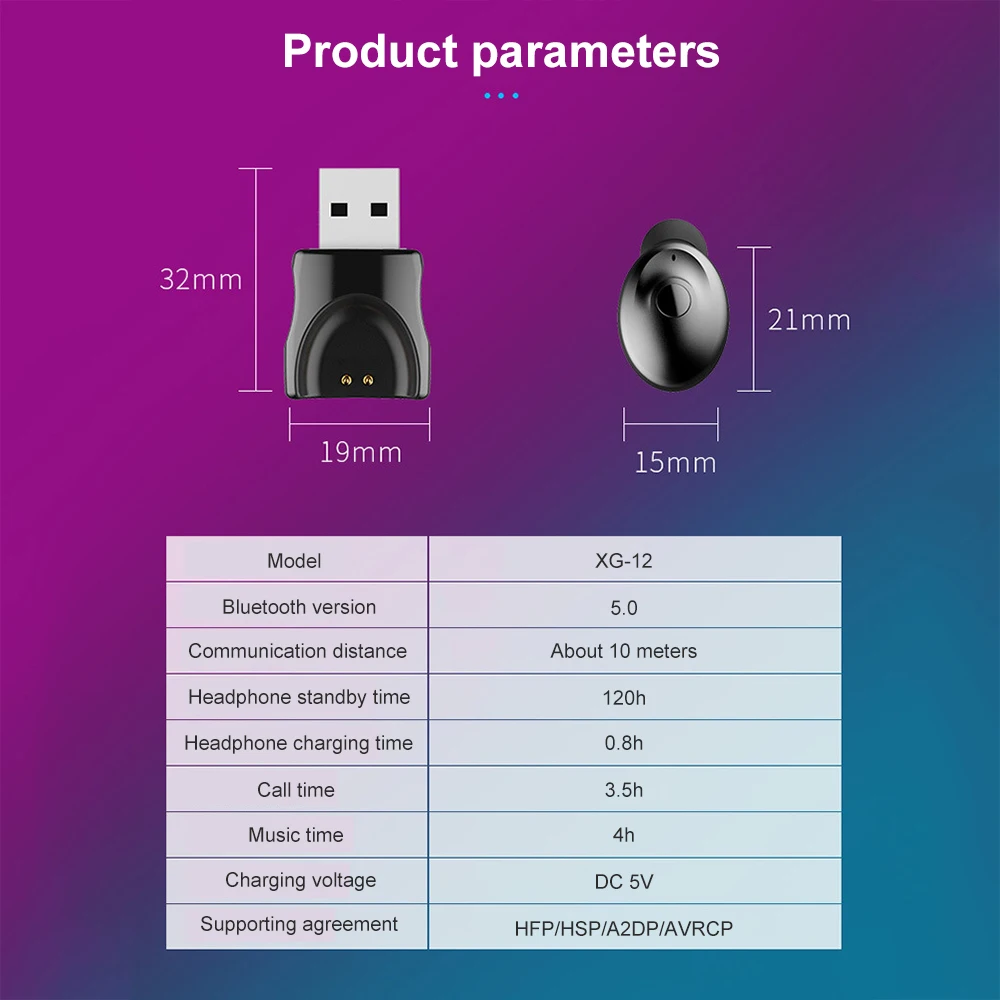 Bluetooth-гарнитура TWS для IPhone Samsung и IOS мини-беспроводные наушники BT5.0 спортивные