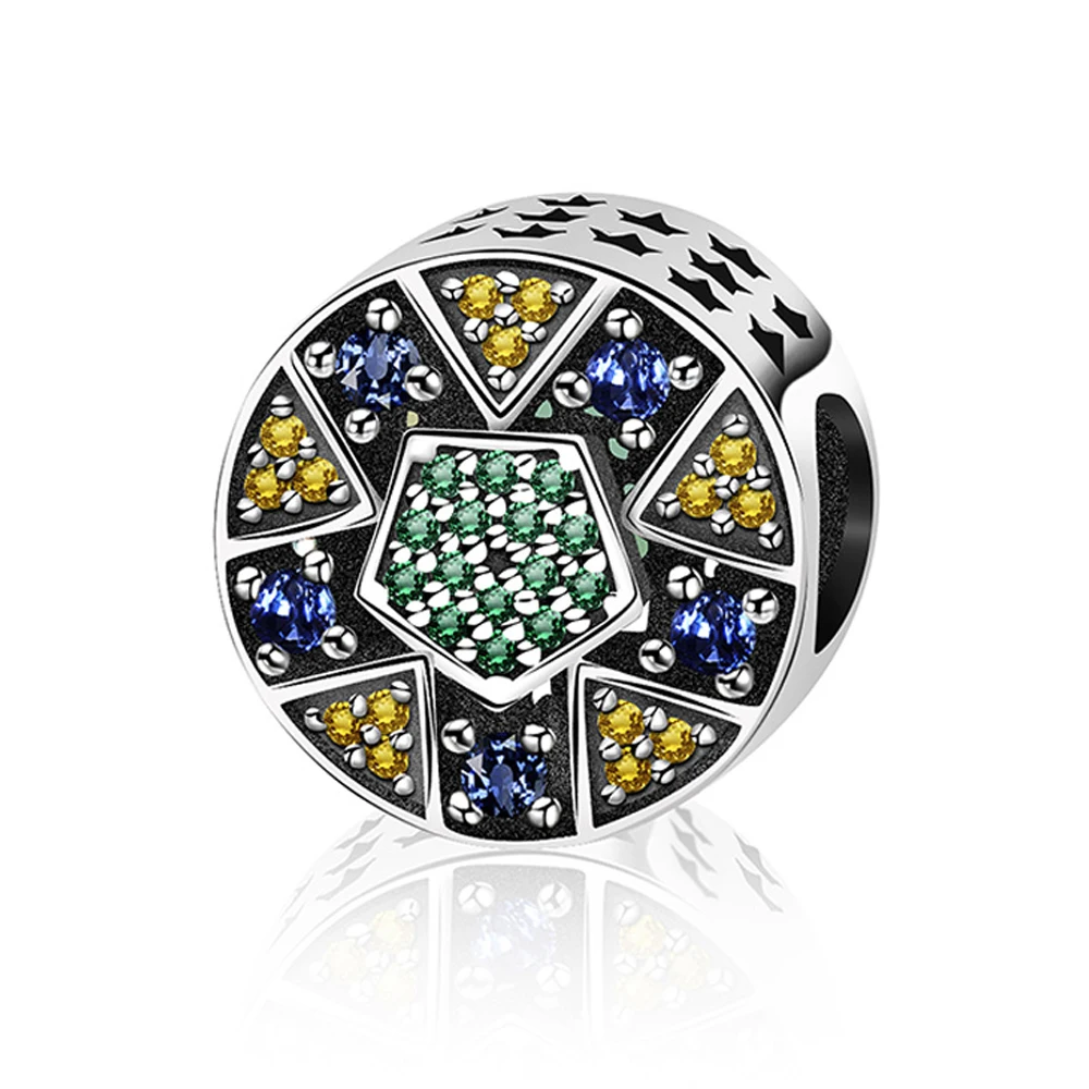 

Новый оригинальный дизайн 100% Стерлинговое Серебро 925 пробы 1:1 оригинальный классический морской зеленый Космос ретро элегантный женский би...