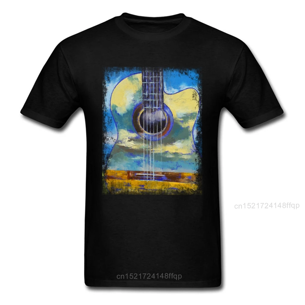 Гитара облака Футболка в продаже Топы день рождения футболка музыка искусство