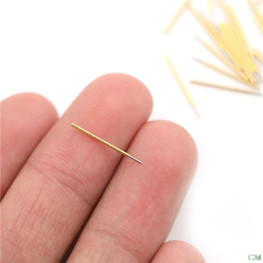 

3A 100Pcs/Bag Stainless Steel Spring Test Probe Pogo Pin P50-B1 Dia 0.5mm Length 16.35mm Wholesale