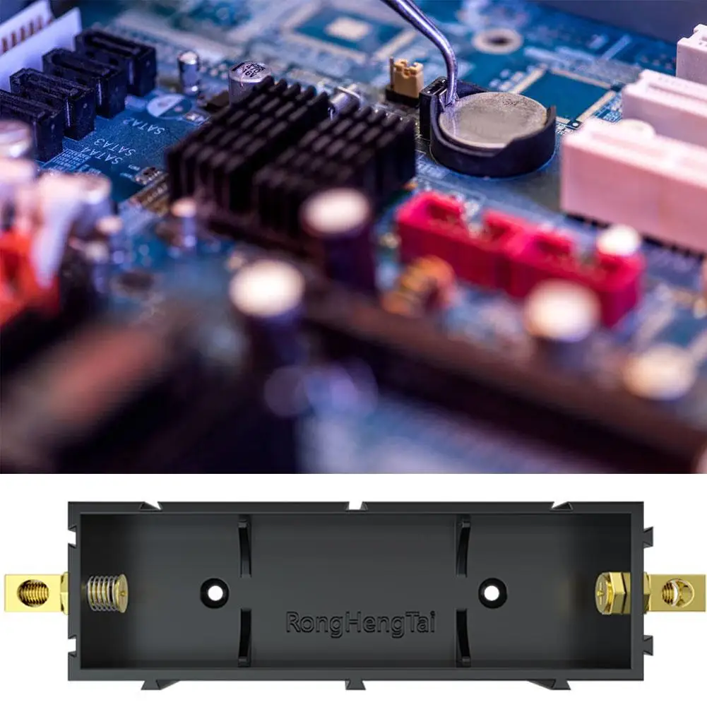 Splicable Battery Slot For 21700 Compatible 18650 Solder-free Lithium Box Holder Electronic High-current Copper Pillar |