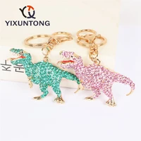 new dinosaur dragon key chain rhinestone crystal pendant charm for handbag purse bag carkey gift