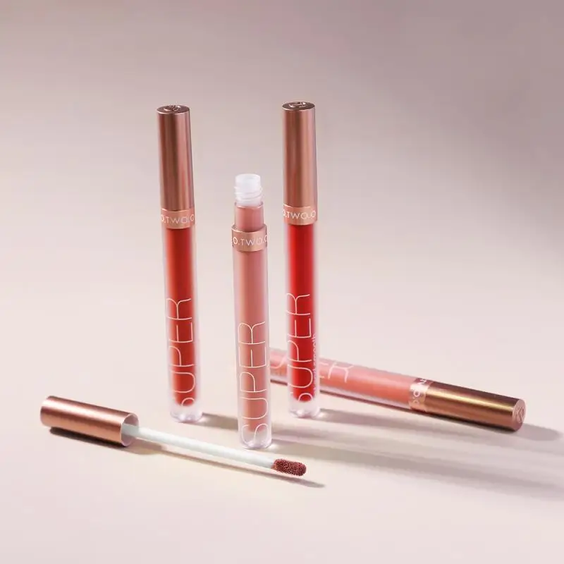 O.TWO.O Matte Lipstick Makeup 12 Color Long Lasting Liquid Lip Stick Non-stick Cup Non-fading Glaze Cosmetic |