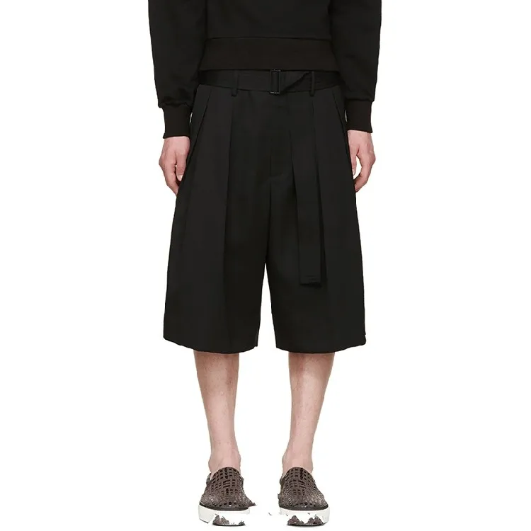 Мужские пляжные брюки с пятью брюками модные крутые широкие кюлоты костюмы