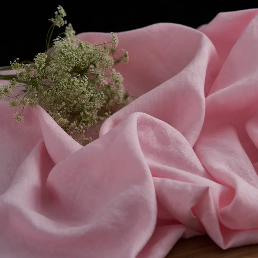 

Высококачественная льняная ткань для весны и осени, ткань для стирки в виде цветущей вишни, ткань для платья, брюк, рубашки, пальто, tela