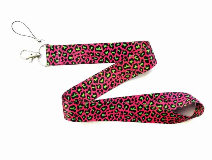 Ремешки для телефона с леопардовым принтом смешанные держатели Id бейджей