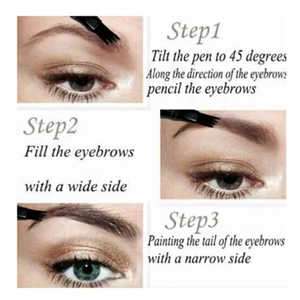 CmaaDu 1 шт. карандаш для бровей водонепроницаемый жидкая вилка кончик Татуировка