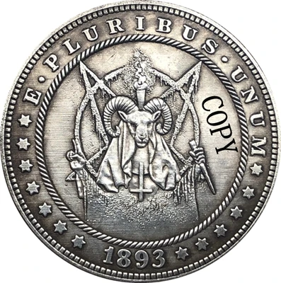 Hobo Nickel 1893 S копия монеты доллара США Моргана тип 158|Безвалютные монеты| |