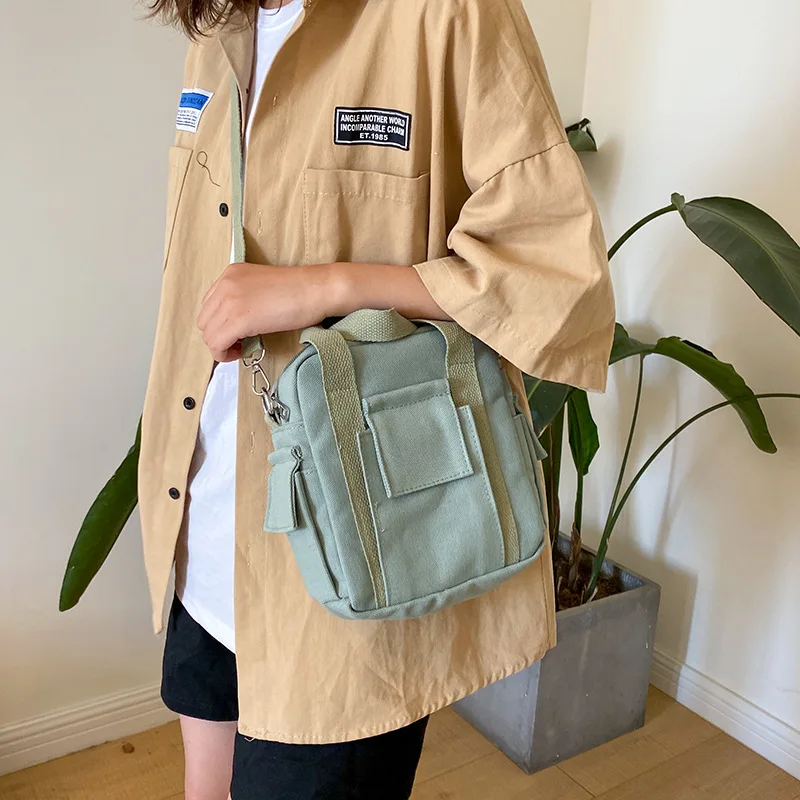 Сумки женские через плечо 2020 новые модные холщовые сумки-мессенджеры школьные