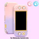 Градиентный цветной чехол DATA FROG для Nintendo Switch Lite, Передняя Задняя крышка для Nintendo Switch Lite, защитный чехол для консоли