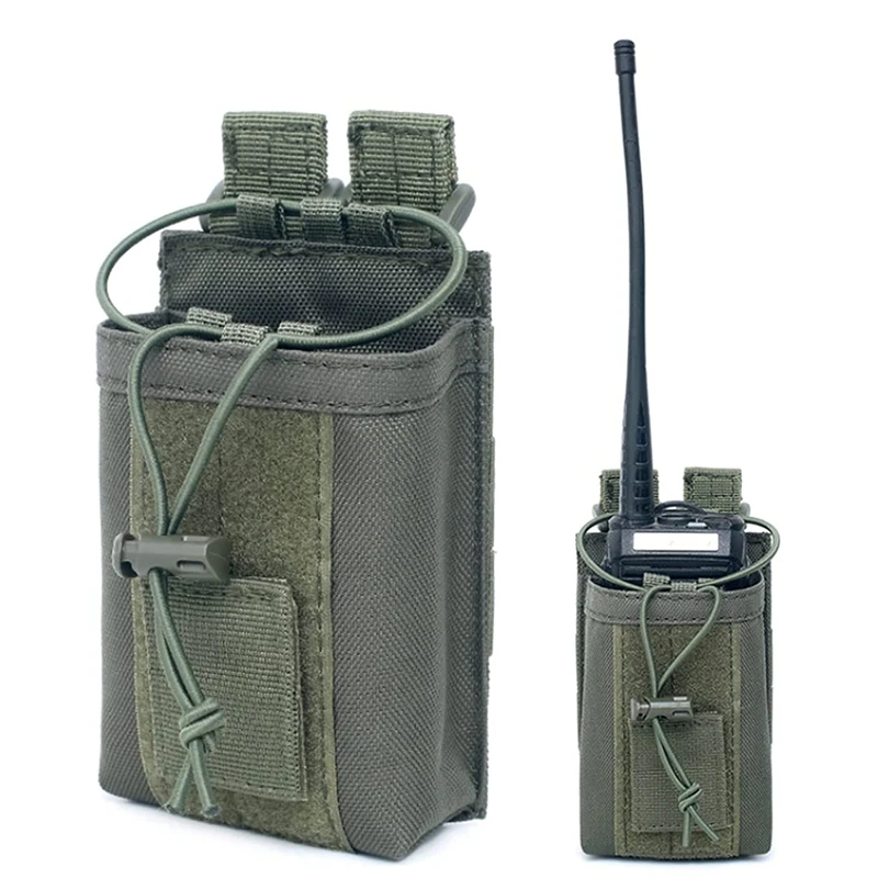 

1000D Nylon Tactical Molle Walkie Talkie Holder Bag Military Radio Pouch Package Sports Pendant Hunting Magazine Mag Pouch