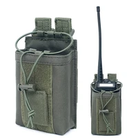 1000d nylon tactical molle walkie talkie holder bag military radio pouch package sports pendant hunting magazine mag pouch