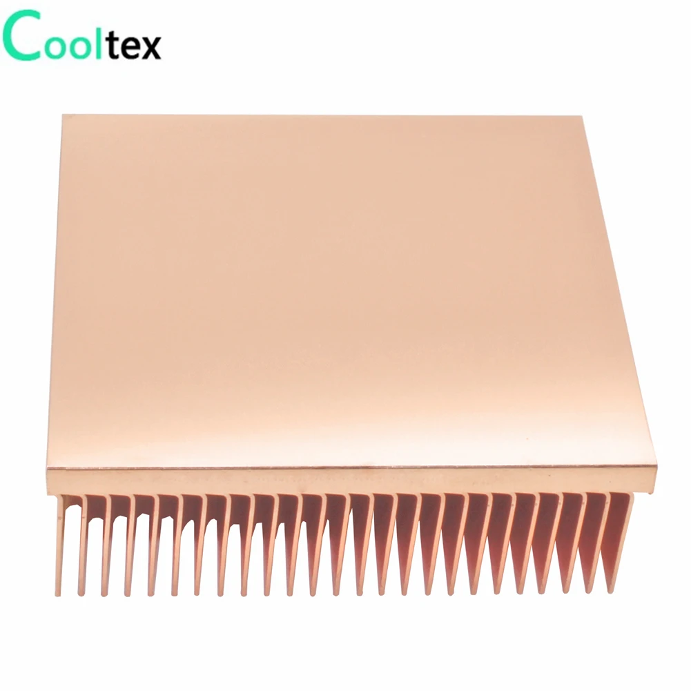 Чистый медный радиатор 50x50x15 мм Skiving Fin Радиатор для электронной оперативной памяти чип светодиодный IC MOS Охладитель Охлаждения