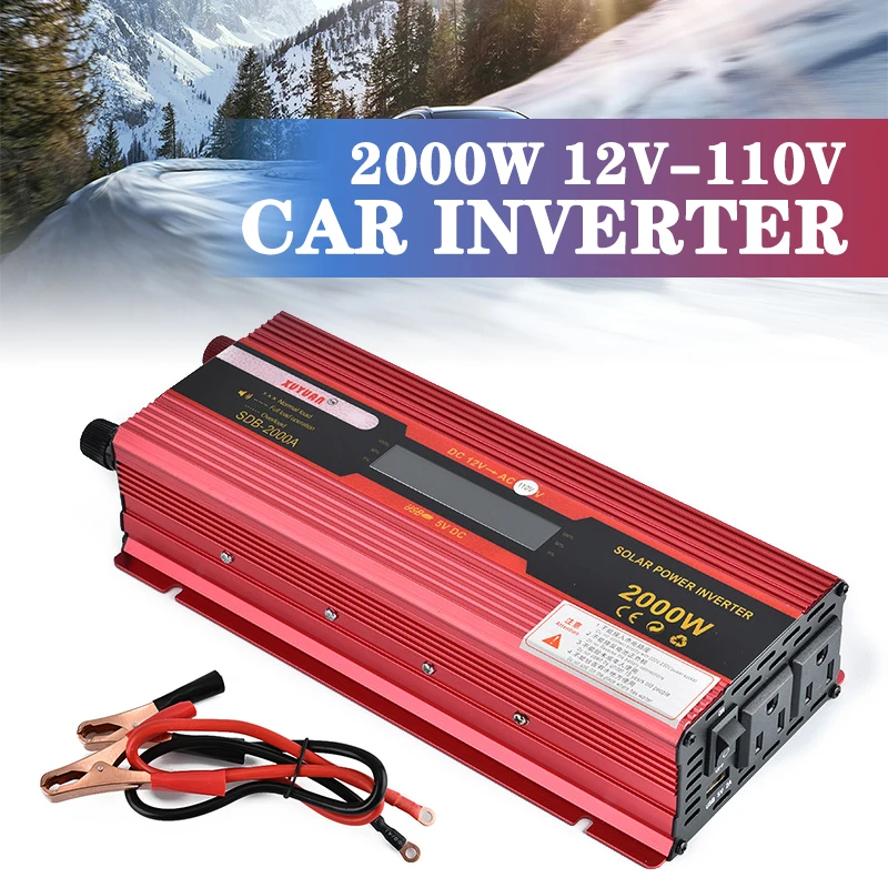 2000 Вт модифицированный синусоидальный инвертор постоянного тока 12 В в