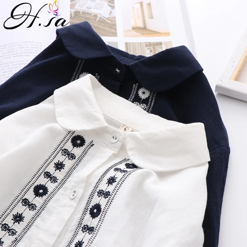 

HSA полосатые рубашки женские блузки Лоскутные Женские топы с длинным рукавом свободные Весенние летние новинки белая Студенческая одежда ж...