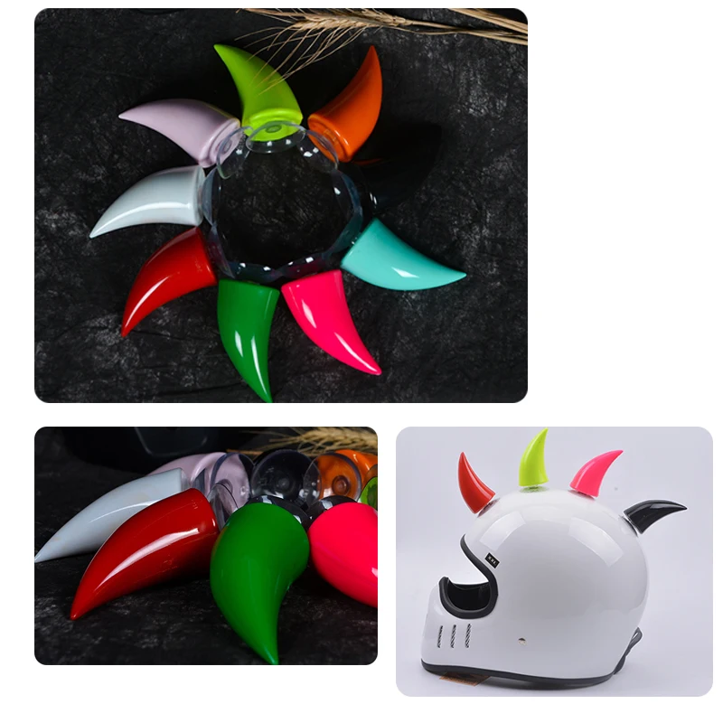 Автомобильный мотоциклетный шлем Дьявол Рог Мотокросс на все лицо внедорожный