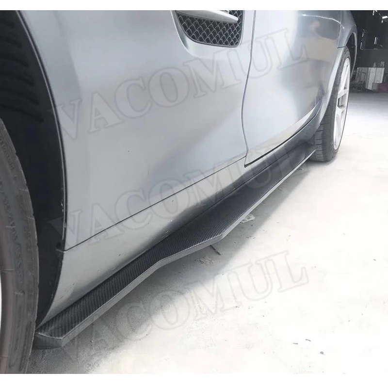 Автомобильные боковые юбки из углеродного волокна комплект фартуков для Mercedes Benz