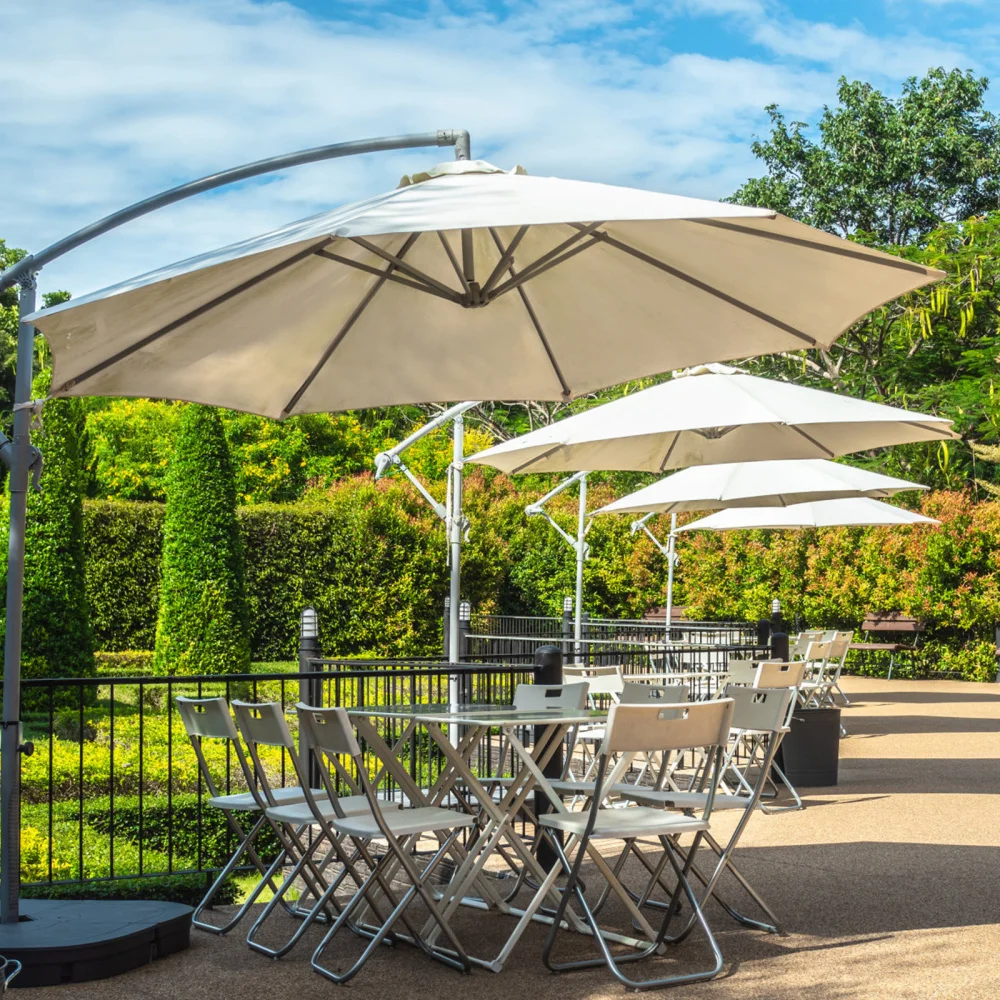 

Cabilock Patio Umbrella Anti-UV Umbrella Canopy Strong & Thick Sun Protection Beach Umbrella for Lawn Garden