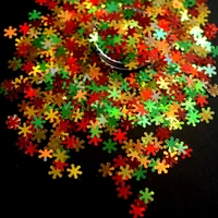 mix shiny christmas glitter 2050100500g holographic colors fall maple leaf snowflake star butterfly sequins for nail art