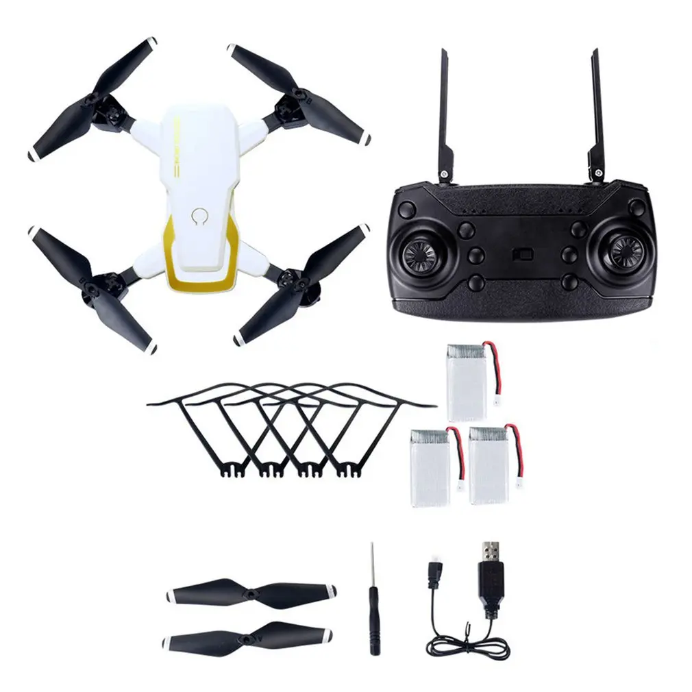 White 2MP 3B LF609 2,4G Wifi FPV Радиоуправляемый Дрон с камерой 0.3MP/2.0MP бесщеточный Радиоуправляемый квадрокоптер RTF складной 3D флип удерживающий головной убор дропшиппинг - Цвет: White 2MP 3B