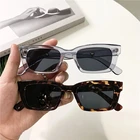 Очки солнцезащитные женские прямоугольные винтажные, брендовые дизайнерские солнечные очки кошачий глаз в стиле ретро, для вождения, 2022
