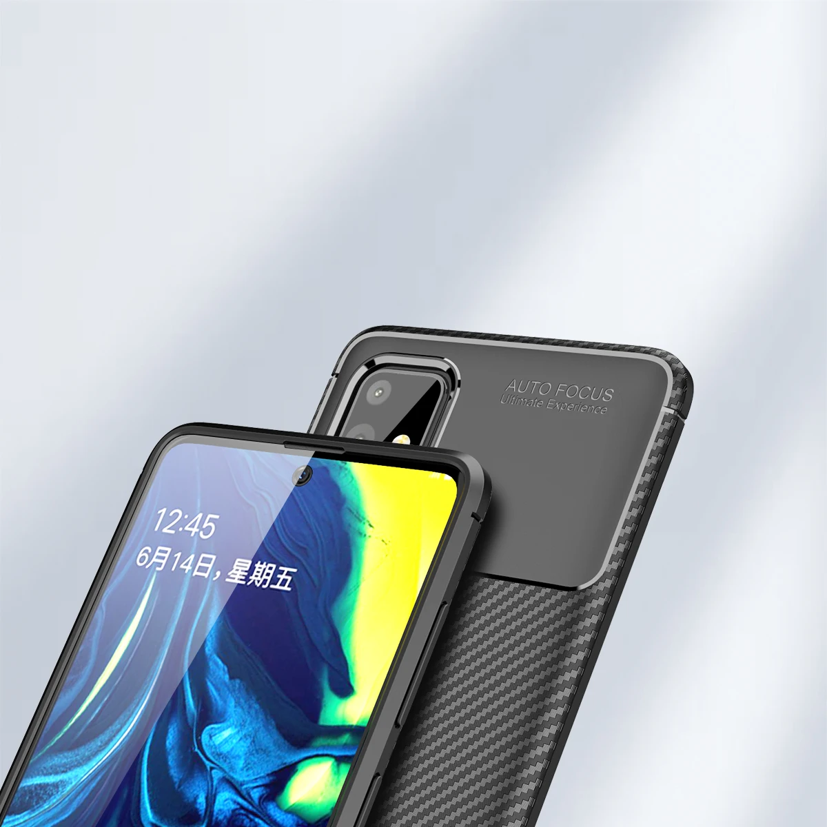 Carbon Fiber Texture Brushed Case for Samsung Galaxy A51 A71 S11 Plus S11e Silicone Shockproof Phone Cover | Мобильные телефоны и