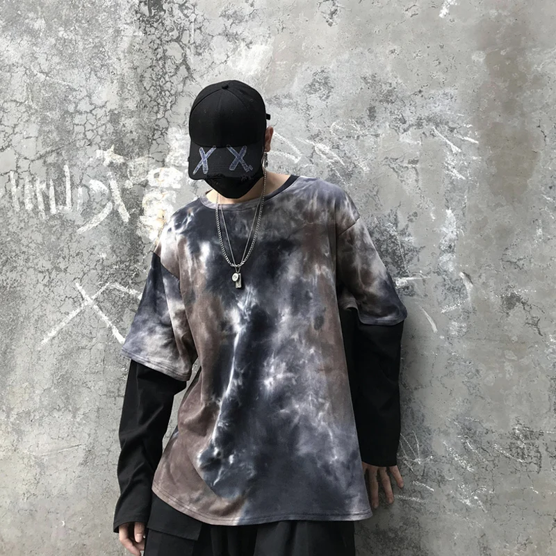 2019 Осень Новый свободный пояс краситель градиент Tide Ретро дикая стеганая с