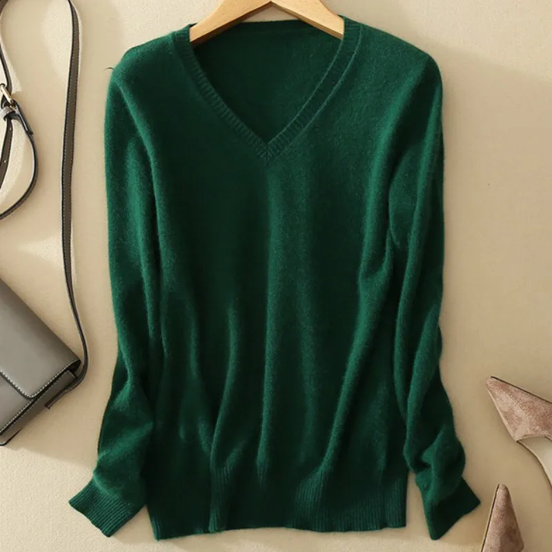 Женский свитер тонкий зимний кашемировый с высоким воротником базовый шерстяной