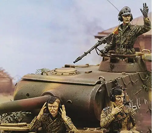 1/35 масштаб Неокрашенная фигурка пантера A Late crew 3 коллекция фигурок | Игрушки и