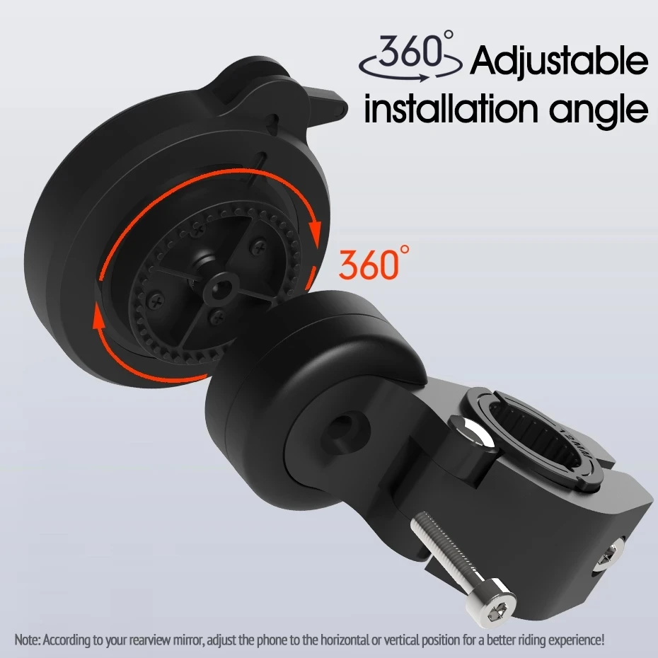 2021upgrade motorcycle electric vehicles moto rearview mirror phone holder 360 degree adjustable viewing angle gps bracket free global shipping