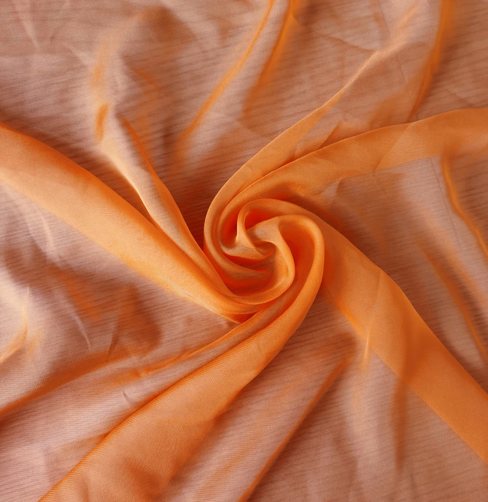 Промоакция на весну простая тканая мягкая гладкая шелковая шифоновая ткань 30D