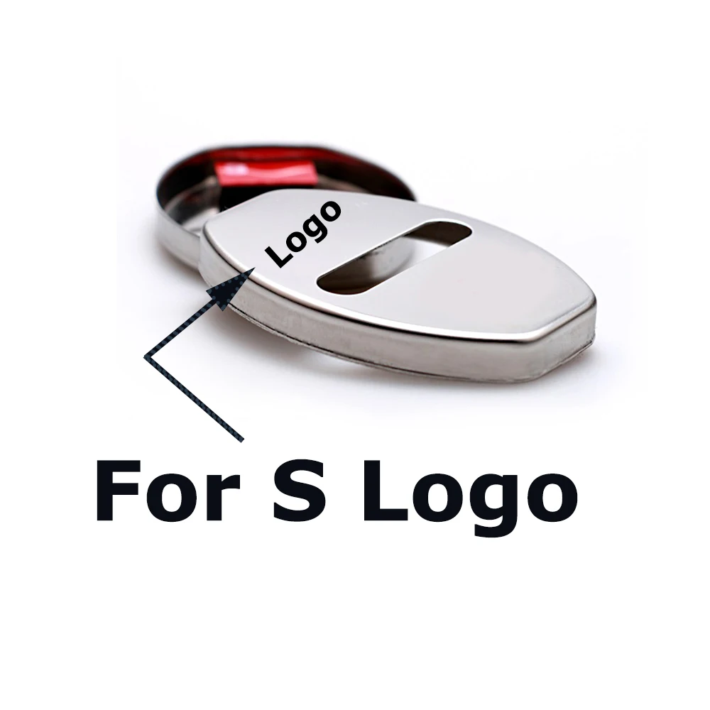 4-100 шт крышка дверного замка автомобиля для S эмблема наклейка с логотипом Audi Sline A4