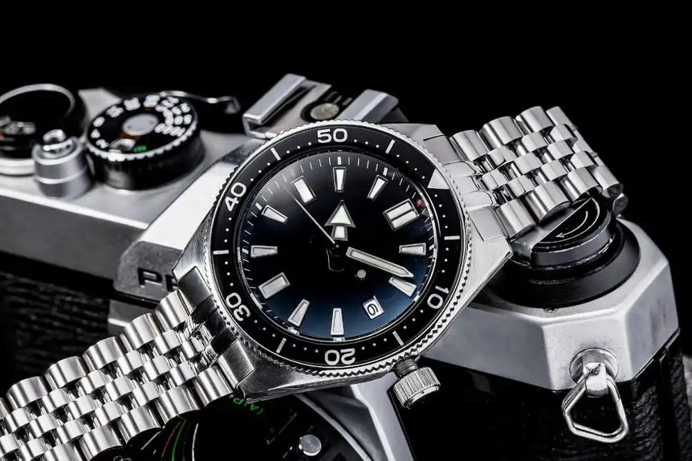 

Tuna SBDC051/053 Men Automatic Watches Band Full Luminous Kanagawa Ocean Wave Dial watch Strap Stainless Steel Strap