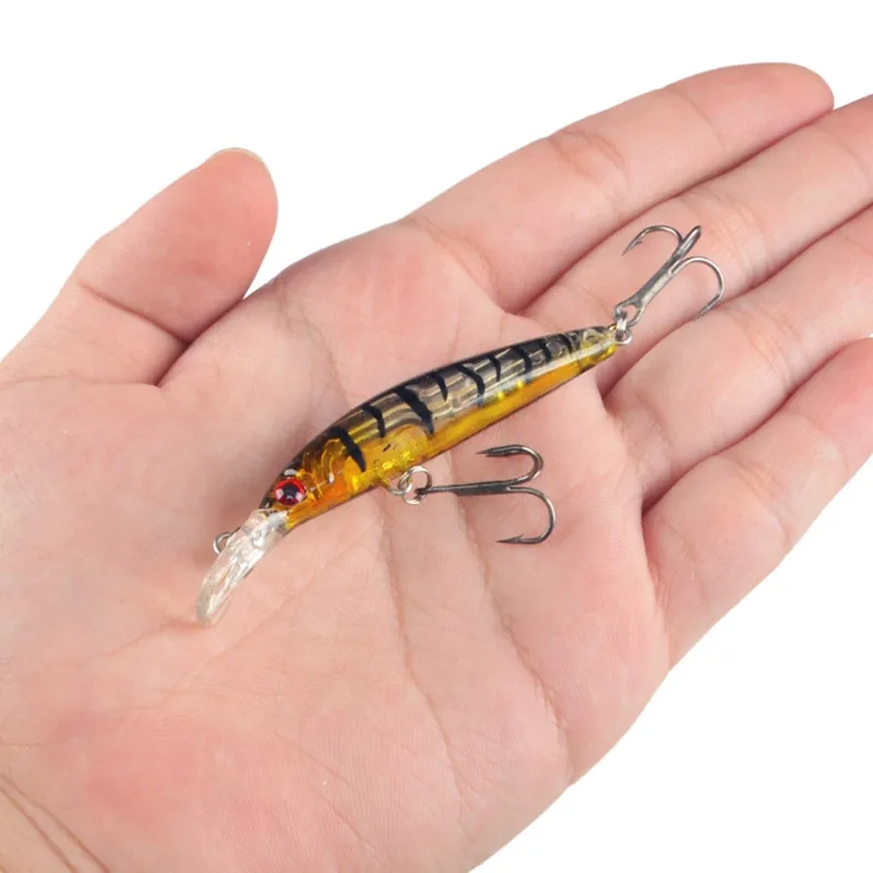 2018 1 шт блесна рыболовные приманки 7 см/3 9g жесткая наживка воблер типа Минноу
