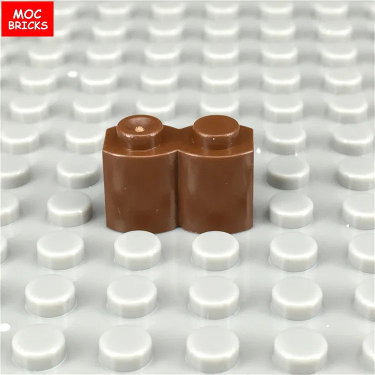200 шт./лот MOC кирпичи модифицированные 1x2 деревянная стена 30136 образовательные